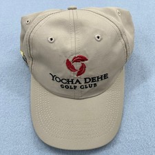 Gorra de club de golf Imperial Yocha Dehe para hombre tostada ajustable con correa gorra de rendimiento