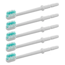  5 Pcs Toothbrush Head Plastic Dental Cleaning Tips Interdental Heads