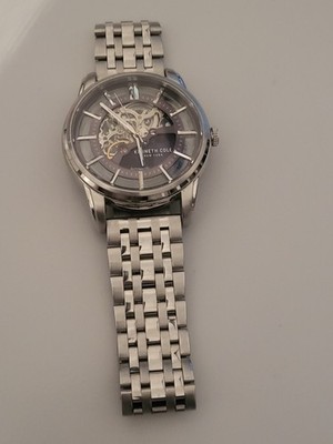 KENNETH COLE Uhr Automatik Stahlarmband Clip transparent water resistan (13)