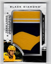 2023-24 Upper Deck Black Diamond Team Logo Jumbo Patches Viktor Arvidsson
