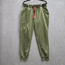 FIGS Women Scrub Pants M Green Jogger Zamora PO#2042 27" Inseam