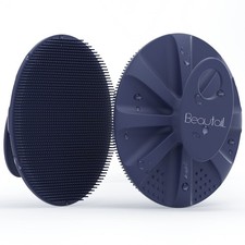 Silicone Body Scrubber Shower Bath Wash Brush Gentle Exfoliating Scrub Cleans...