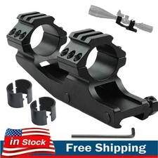 One Piece Offset Cantilever Scope Mount 1 inch/30mm Dual Ring for Picatinny Rail