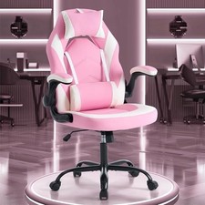 Computer Gaming Desk Chair - Ergonomic Video Game with Comfy Lumbar