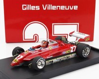Brumm 1/43 Ferrari F1 126C2 27 Figuren Villeneuve Brasilien 1982 Statisches M...