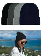 6 Ast Men Hats Winter Warm Knit Cap Ski Hat Beanie Snow Caps Skull Cuff Women