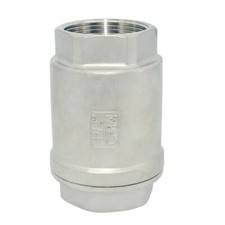 1-1/2 inch In-line Check Valve NPT WOG 1000 Spring Loaded Stainless Steel