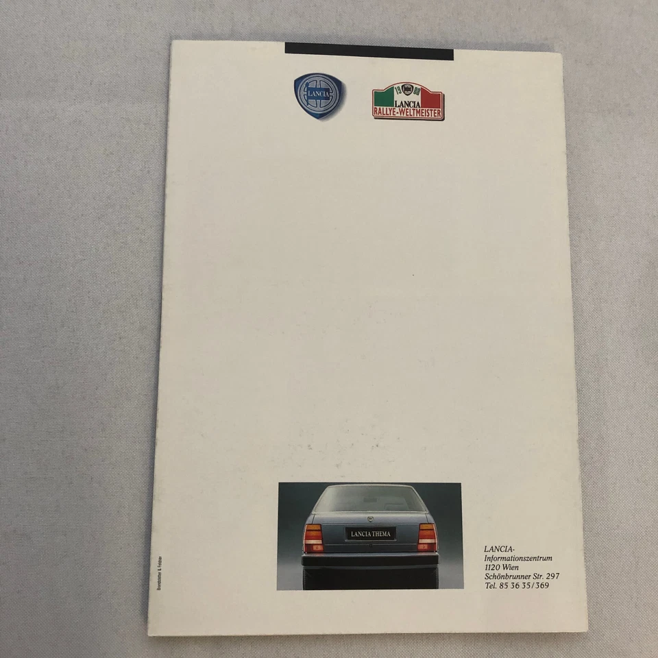 Folleto de venta de coches Lancia Theme catálogo alemán Foto 4 de 4