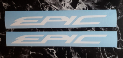 EPIC BOAT hull trailer DECALS Stickers Gloss WHITE 12'' - (2) FAST USA!