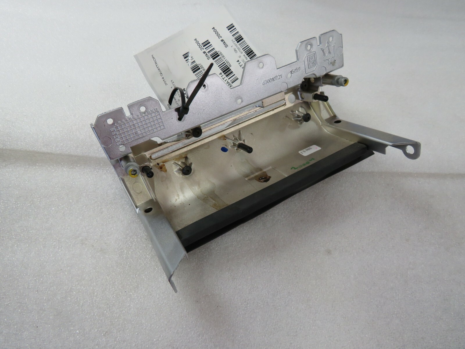 Maserati Quattroporte, Lower Radio Dash Bezel / Trim, Metal, Used, P/N 670010721