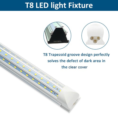 T8 8FT LED Tube Light Bulbs 2FT 4FT 6FT LED Shop Light Fixture 120W 5000K~6500K - Picture 5 of 19