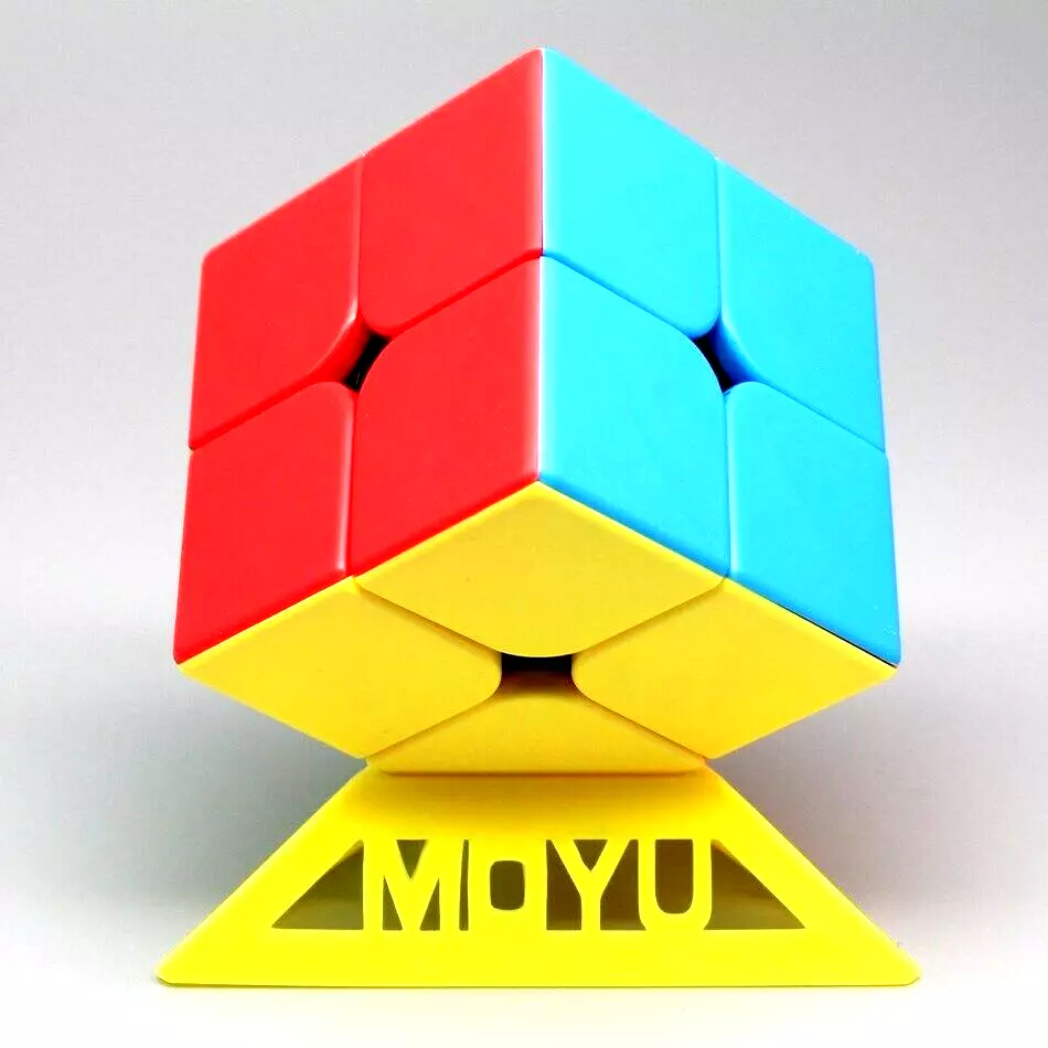 2x2 Stickerless Cube - MoYu Speed Magic Puzzle Toy - Genuine