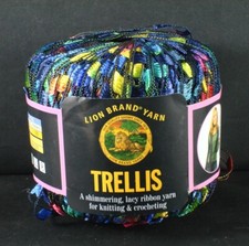 Lion Brand TRELLIS Ladder Ribbon Yarn 50gr/1.75oz, 105m/115yds