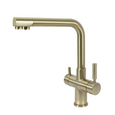 Hommix Berta Brushed Brass 3-Way Tap (Triflow Filter Tap)