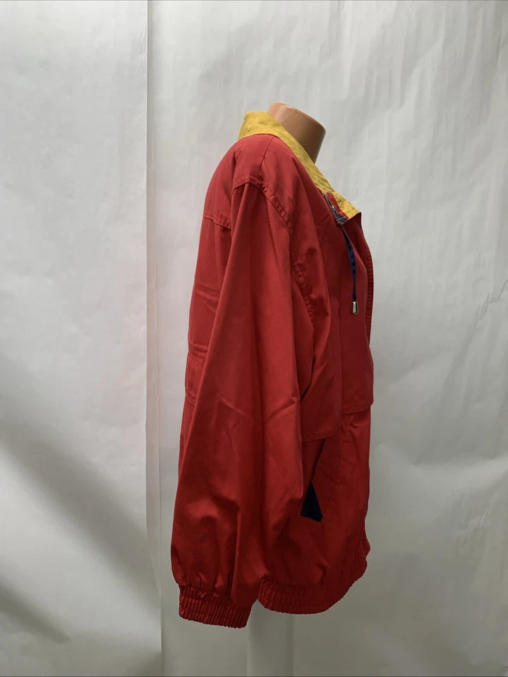 Vintage Innovations by IZZI  womens medium Jacket  Red Blue Yellow Block Color - Image 3 of 4