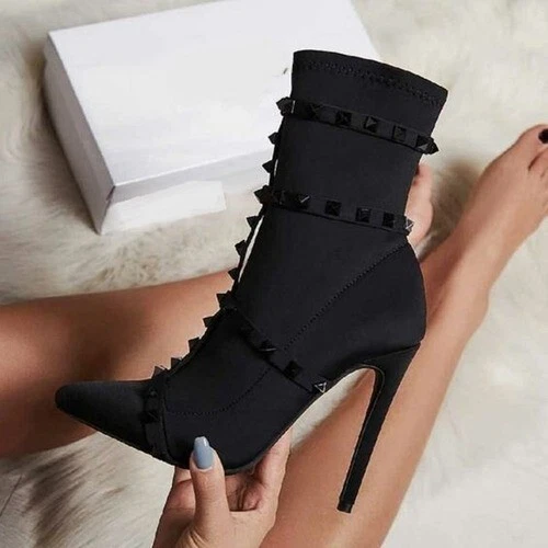 Ankle top boots stockings