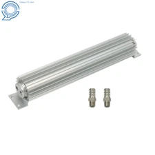 Sliver 15" Dual Pass Aluminum Finned Transmission Oil Cooler Universal