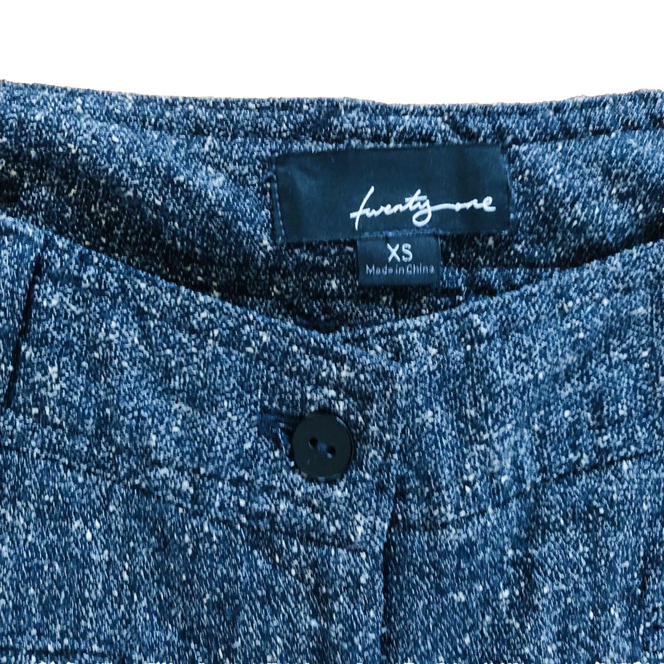 Calça social cinza carvão XS Donegal tweed cintura baixa perna larga vinte e um - Imagem 3 de 4