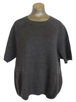 J.crew Merino Leather Pocket Tee Color Hthr Carbon Black Size Small B1259 $138 on sale J.crew Merino Leather Pocket Tee Color Hthr Carbon Black Size Small B1259 $138 on sale