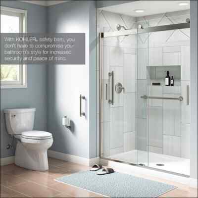 KOHLER Carmichael 9 in. Grab Bar in Vibrant Brushed Nickel K
