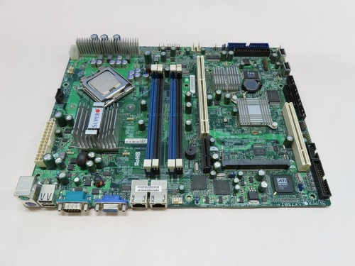 SUPER MICRO X7SBI REV. 1.01 ATX SYSTEM MOTHERBOARD W/ CPU XEON SLAA9 - Picture 4 of 5