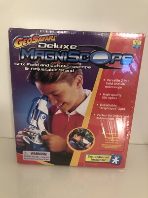 Educational Insights GeoSafari Deluxe Microscope-Sealed In Original Packaging