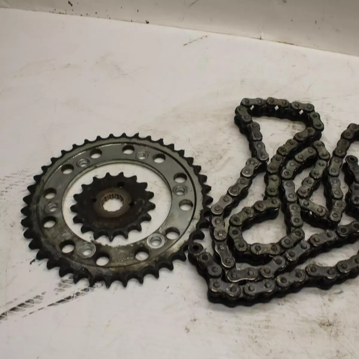 00 07 SUZUKI HAYABUSA FRONT REAR BACK SPROCKET W CHAIN BB281