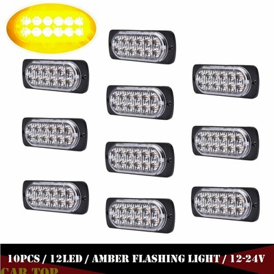Amber Lights Buy XRIDONSEN 2 In 1 Emergency Strobe Police Lights Traffic Advisor Light Bar 144 Led Warning Hazard Safety Interior Windshield Dash Deck Split Mount For Vehicles Trucks Car 2 X - Foto 14