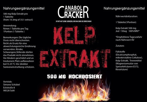 300 KELP EXTRAKT 500mg Kelp mit 150mcg Jod/Tablette, für Veganer geeignet - Picture 2 of 2