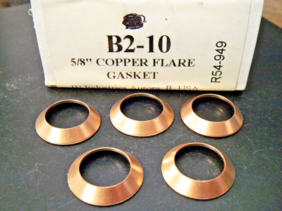 Just Better JB B2-10 Copper 5/8'' Flare Gasket Qty = 5