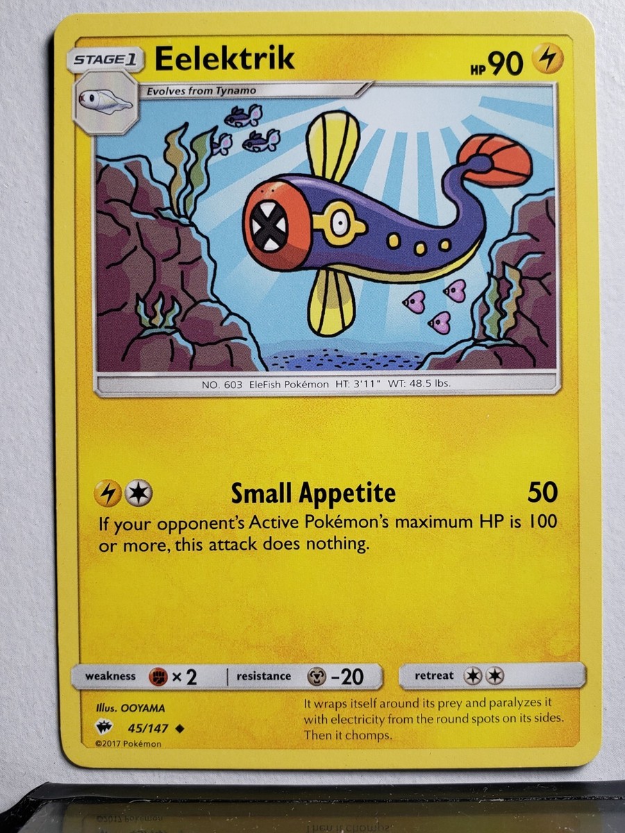 Eelektrik 45/147 LP - Burning Shadows Sun Moon Pokemon Card