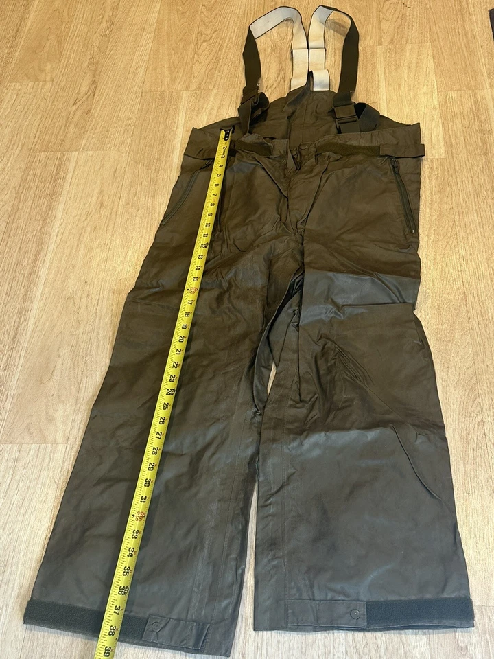 Mono vintage Jakob Eschbach Waders talla 44 a 46 alemán años 80 militar OD Foto 2 de 4