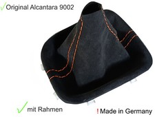 FÜR HYUNDAI I 30 N ORIGINAL ALCANTARA © 9002  SCHALTSACK MIT RAHMEN  NAHT ORANGE