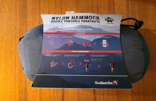 avalanche double portable parachute nylon hammock