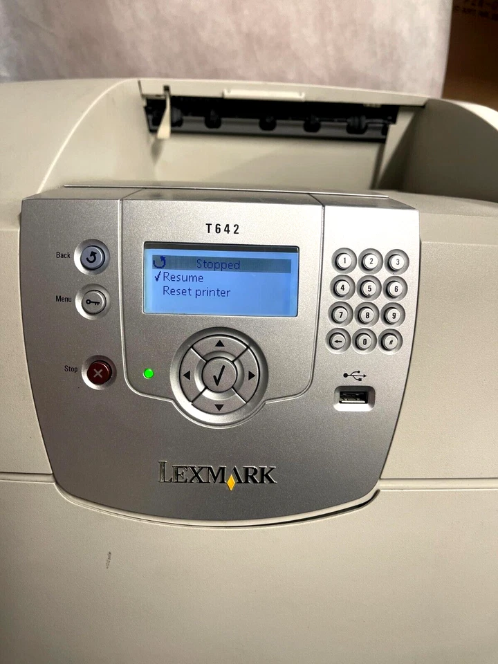 Lexmark T642N A4 Mono Laser Printer - Image 3 of 4
