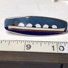 VINTAGE GENERAL DYNAMICS QUINCY SHIPBUILDING TIE CLASP-EMPLOYEE REWARD