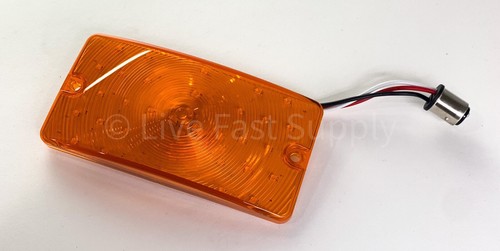 Pair Front LED Amber Parking / Turn Signal Lights For 1969-77 Ford Bronco - Picture 3 of 8