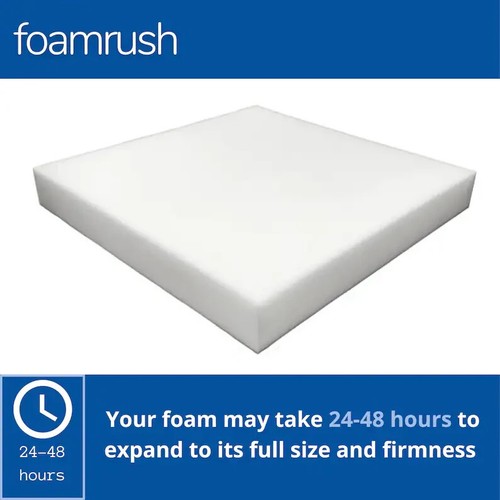 FoamRush 12" x 19" Cuscino Sedile Schiuma Alta Densità Medio Solido USA - Foto 2 di 15