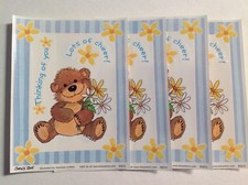 4 Suzy's Zoo sticker sheets: Bear with flower 90015