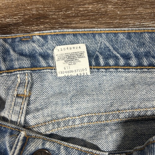 VTG Levis Jeans Mens 36x30 Blue 550 Relaxed Fit Straight 90s Made In USA Denim - Picture 7 of 12