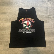 Vintage 90s Cafe Mangos Orlando Retro Black Tank Top Men’s Size XL - Made in USA