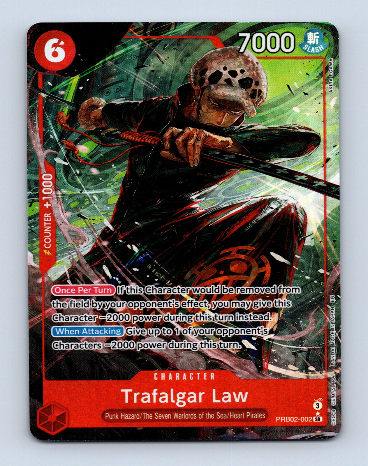 Trafalgar Law - (Alternate Art) SR Premium Booster -The Best- Vol. 2 PRB02-002