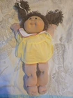Vtg 1978-1982 CABBAGE PATCH KIDS Girl DOLL Brown Hair Brown Eyes Xavier Roberts