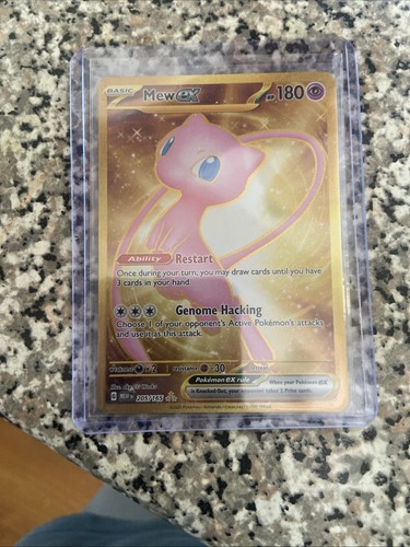 Mew EX 205/165 Scarlet & Violet 151 Gold Hyper Rara Near Mint+condizioni - Foto 4 di 7