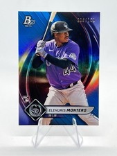 Elehuris Montero 2022 Bowman Platinum Rookie RC Blue /150 #86 Rockies