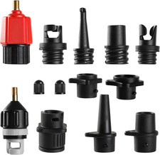 Inflatable SUP Pump Adaptor, Paddle Board SUP Valve Adapter with 9 Stan
