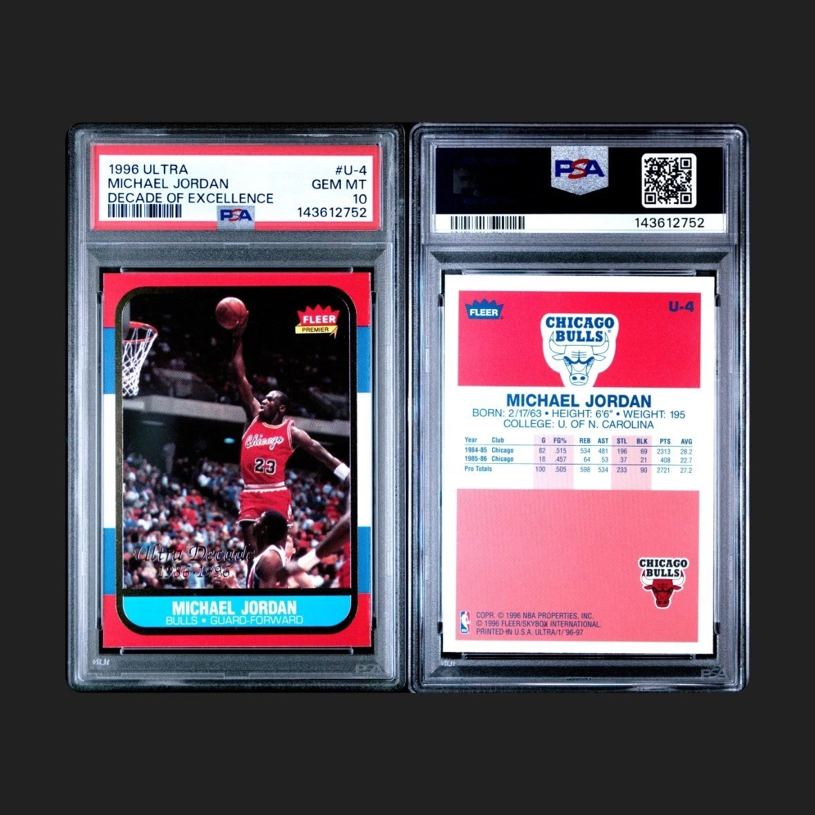 Michael Jordan PSA 10 Graded Basketball Trading Cards for sale | eBay