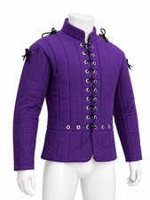 Handmade Purple Gambeson Medieval Padded Jacket Renaissance SCA Armor