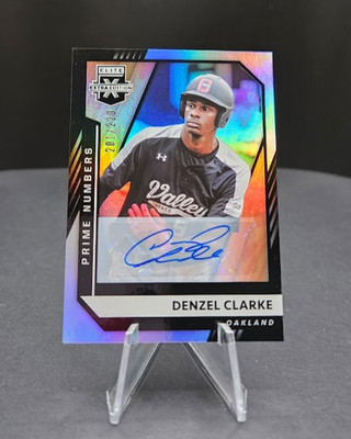 2021 Denzel Clarke #201/220 AUTO RC Prime Numbers Elite Extra Edition