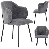 Amelia Samt-Cord-Sessel FüR Wohn- Oder Esszimmer, Jumihome